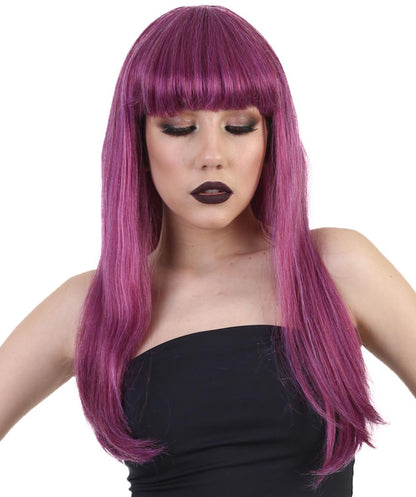 Fantasy Womens Wig | Purple Wigs | Premium Breathable Capless Cap