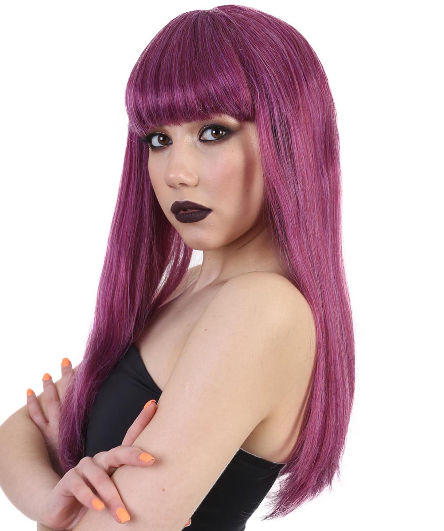 Fantasy Womens Wig | Purple Wigs | Premium Breathable Capless Cap