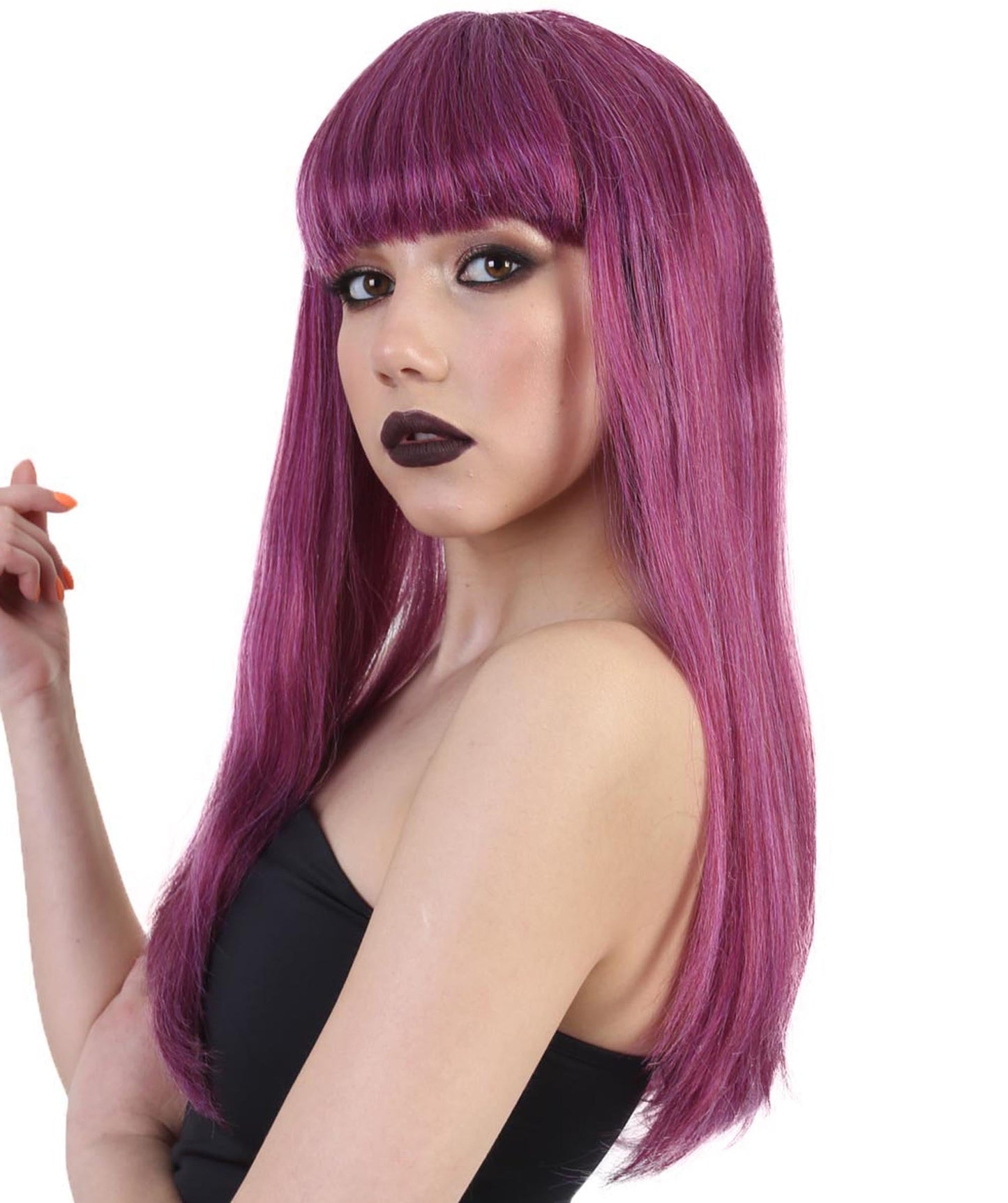 Fantasy Womens Wig | Purple Wigs | Premium Breathable Capless Cap