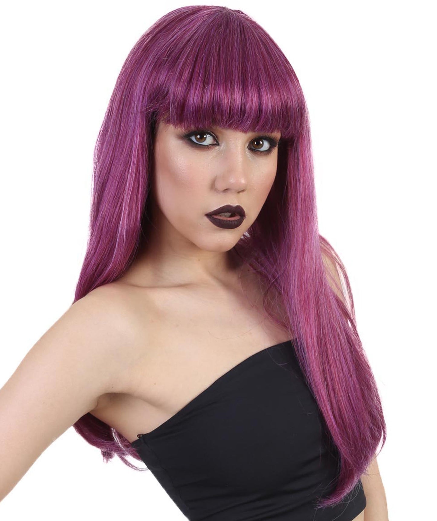 Fantasy Womens Wig | Purple Wigs | Premium Breathable Capless Cap