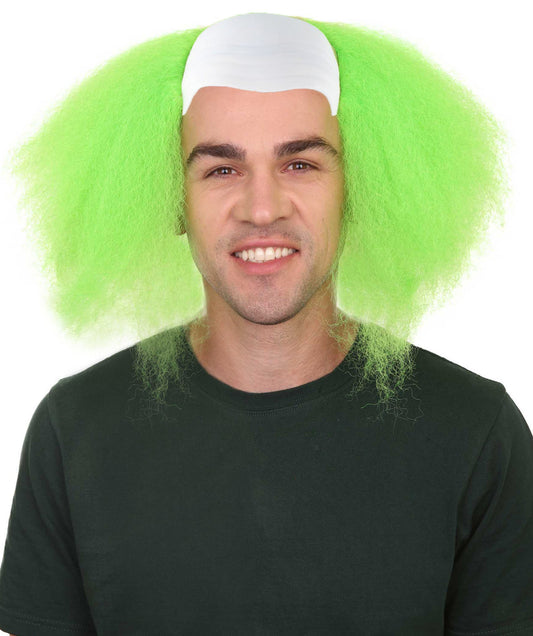 Scary Green Clown Men's Killer Wig | Halloween Wig