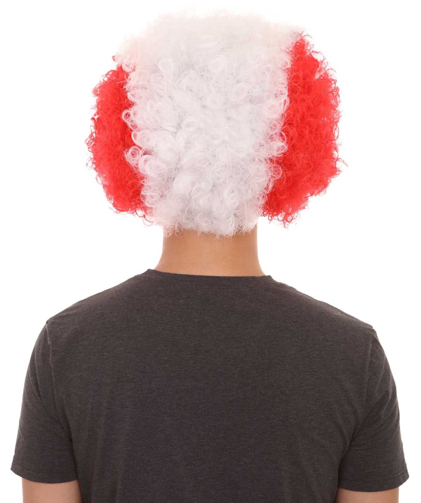 peru flag sport afro wig