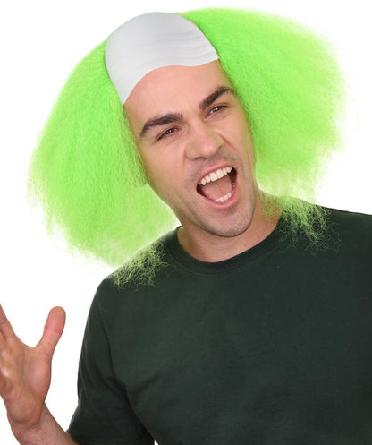 Scary Green Clown Men's Killer Wig | Halloween Wig