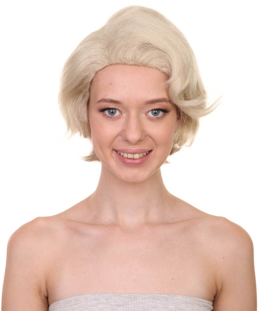 Prada Devil Miranda | Grey White Swoop Movie  Wig | Premium Halloween Wig