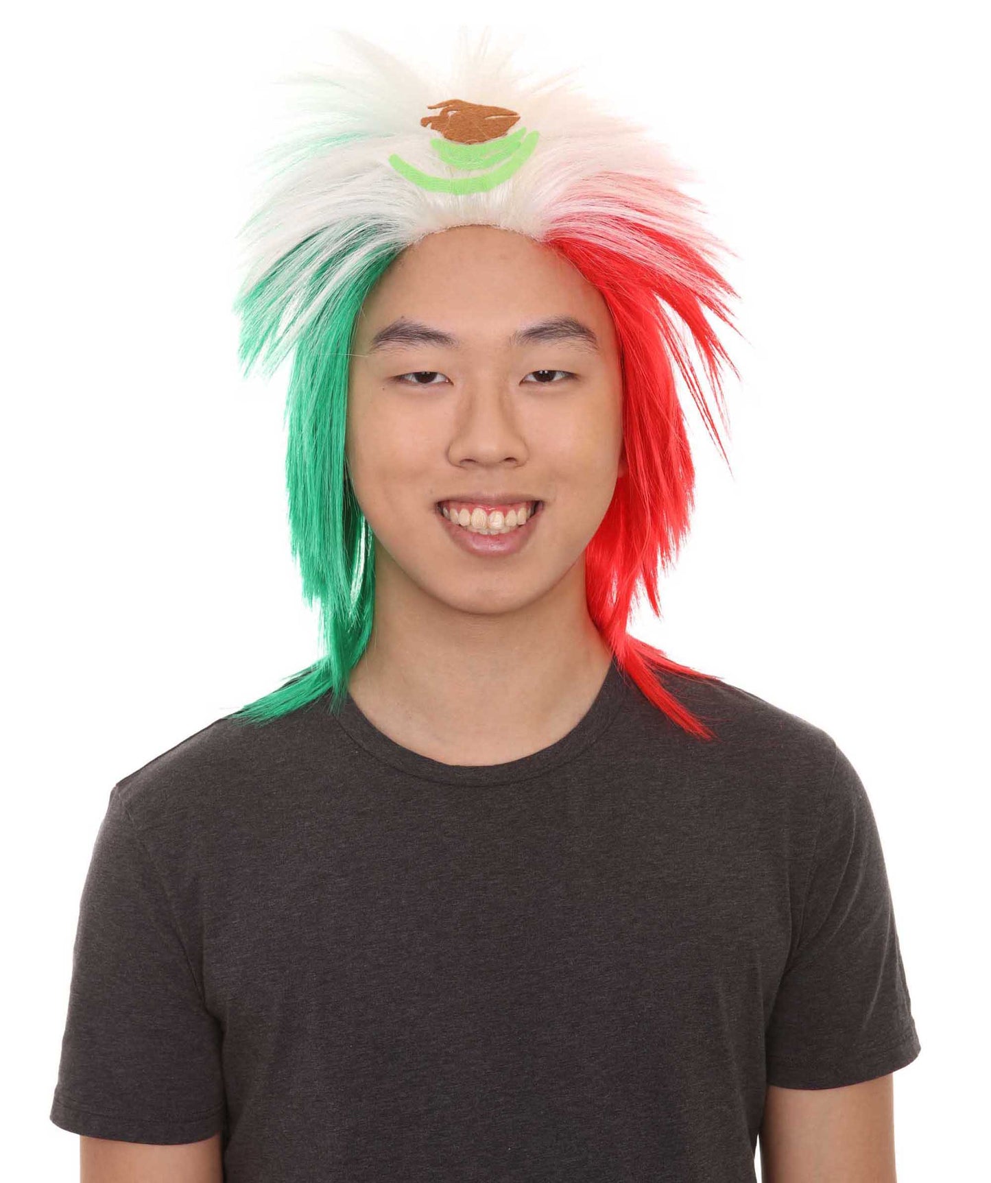 Mexico Flag Sport Wigs