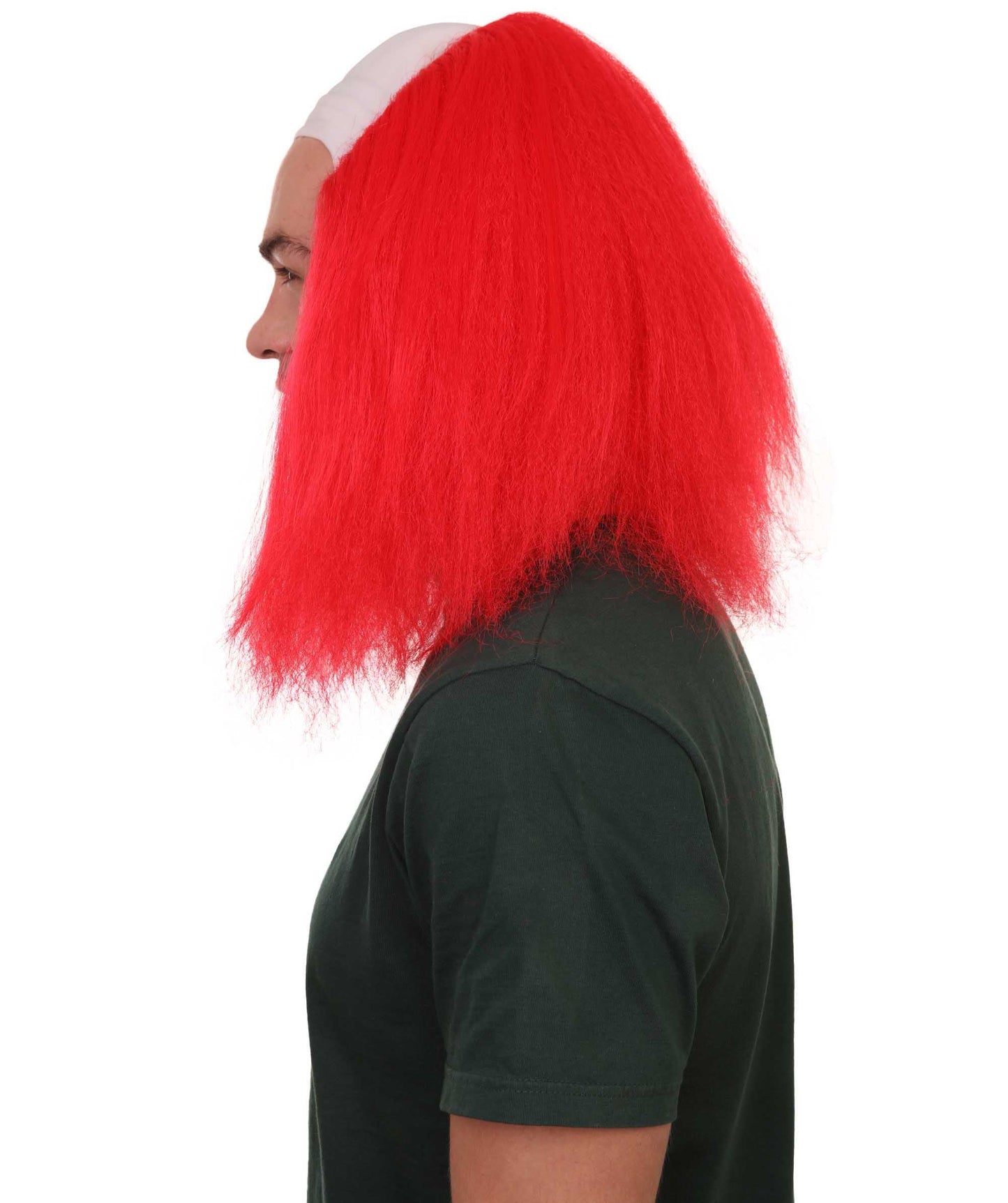 Scary Bald Red Men's Clown Wig