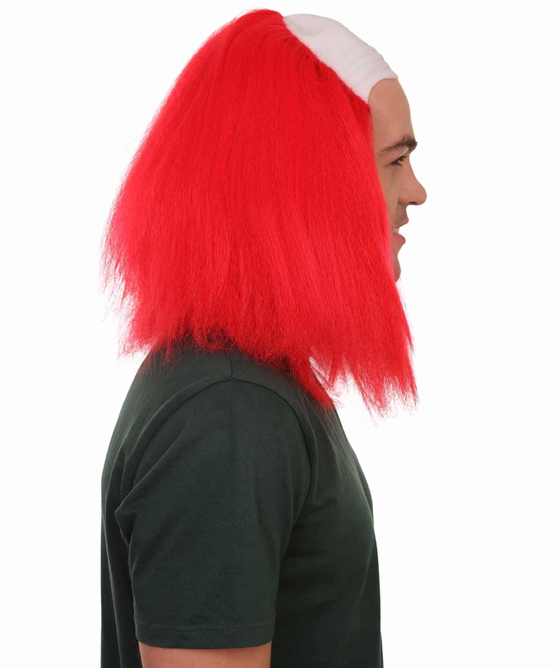 Scary Bald Red Men's Clown Wig