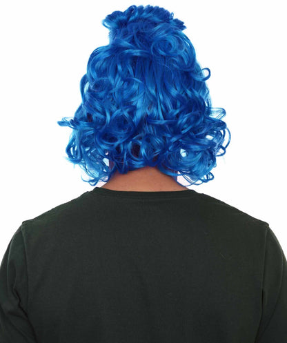 Blue Mens Wig  Halloween Wig | Premium Breathable Capless Cap