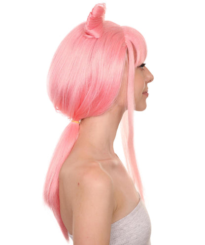 Halloween Ponytail Bow Rapper Costume Wig 