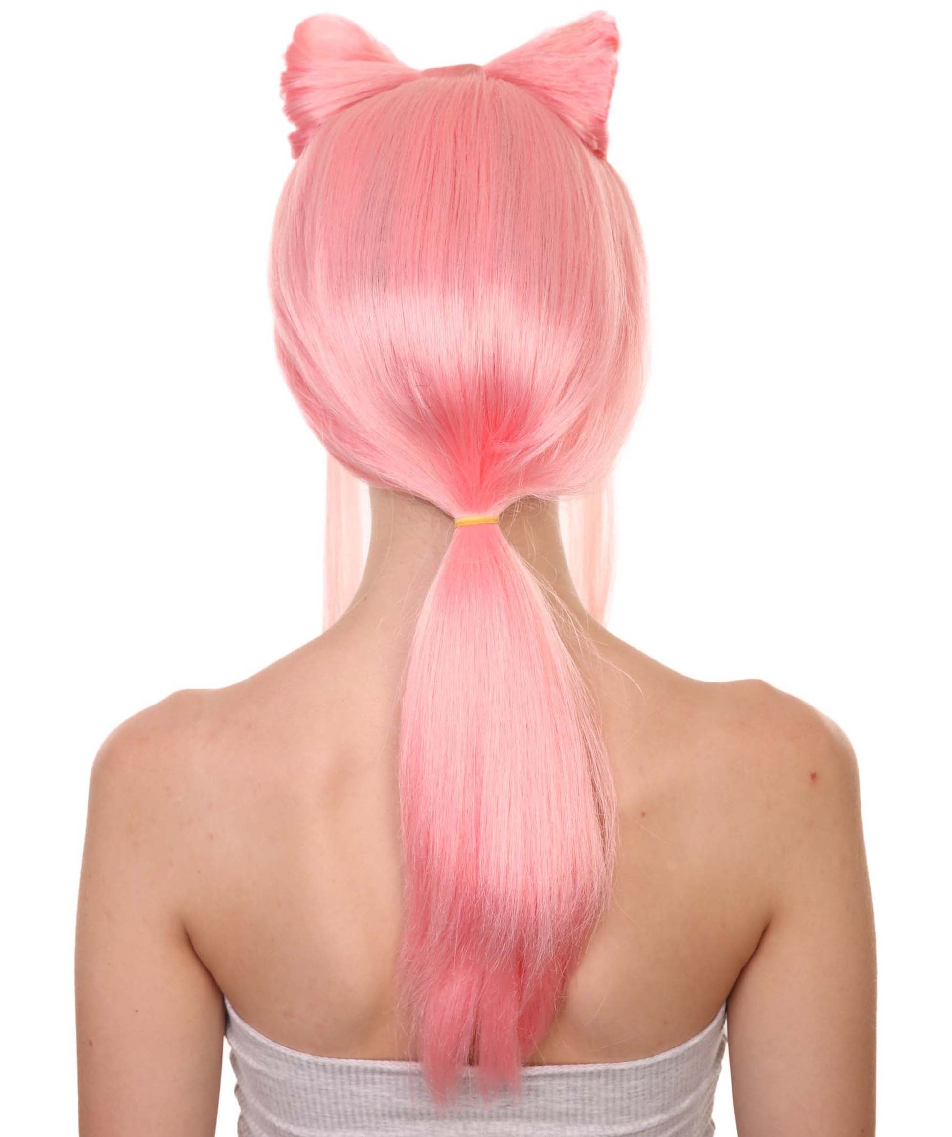 Halloween Ponytail Bow Rapper Costume Wig 