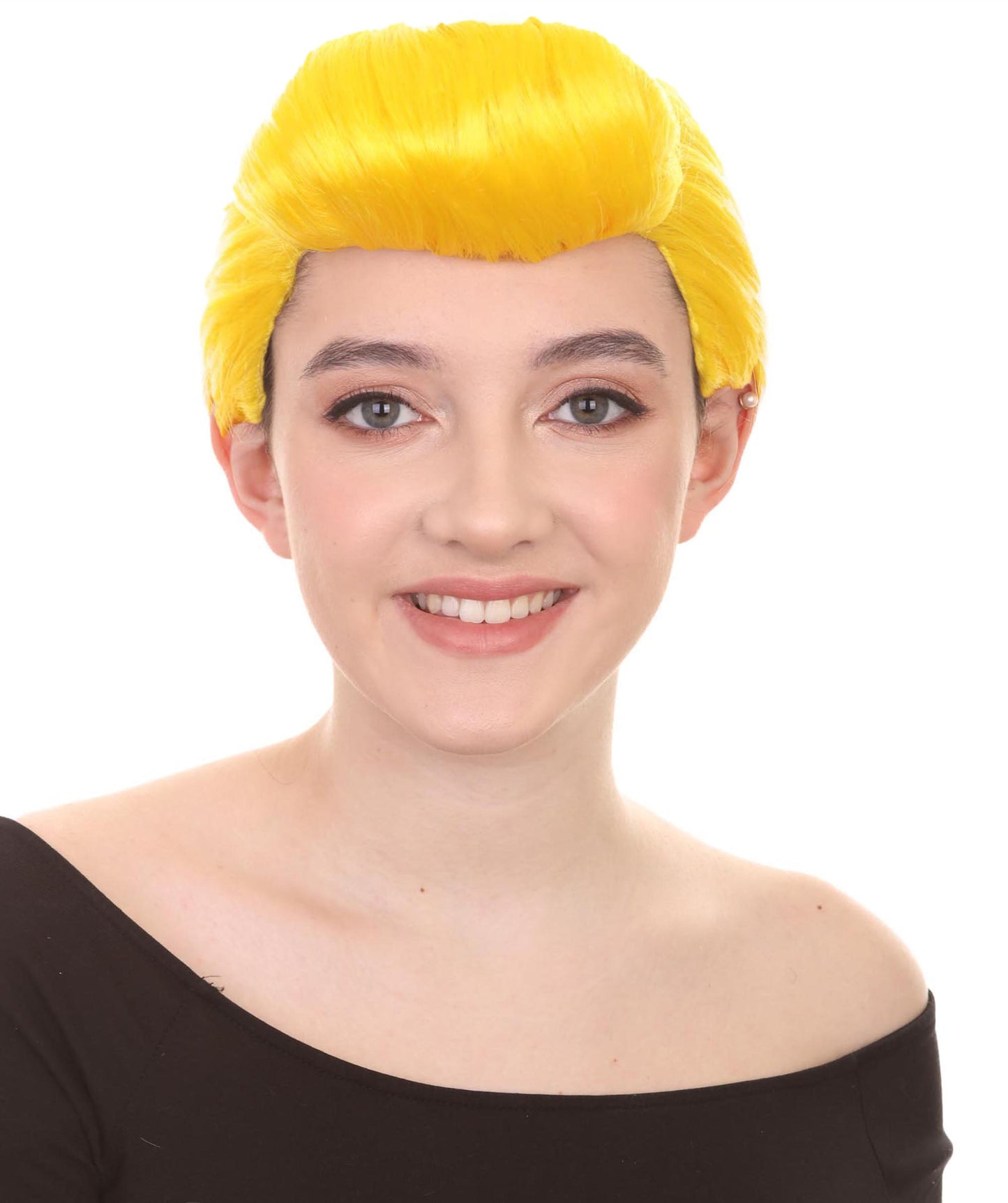 Women's Animation Style Wig | Yellow Wigs | Premium Breathable Capless Cap