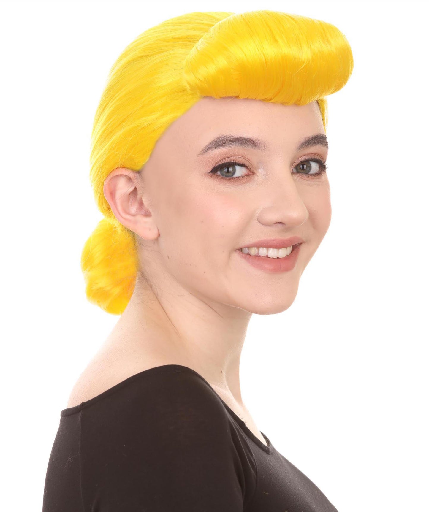 Women's Animation Style Wig | Yellow Wigs | Premium Breathable Capless Cap