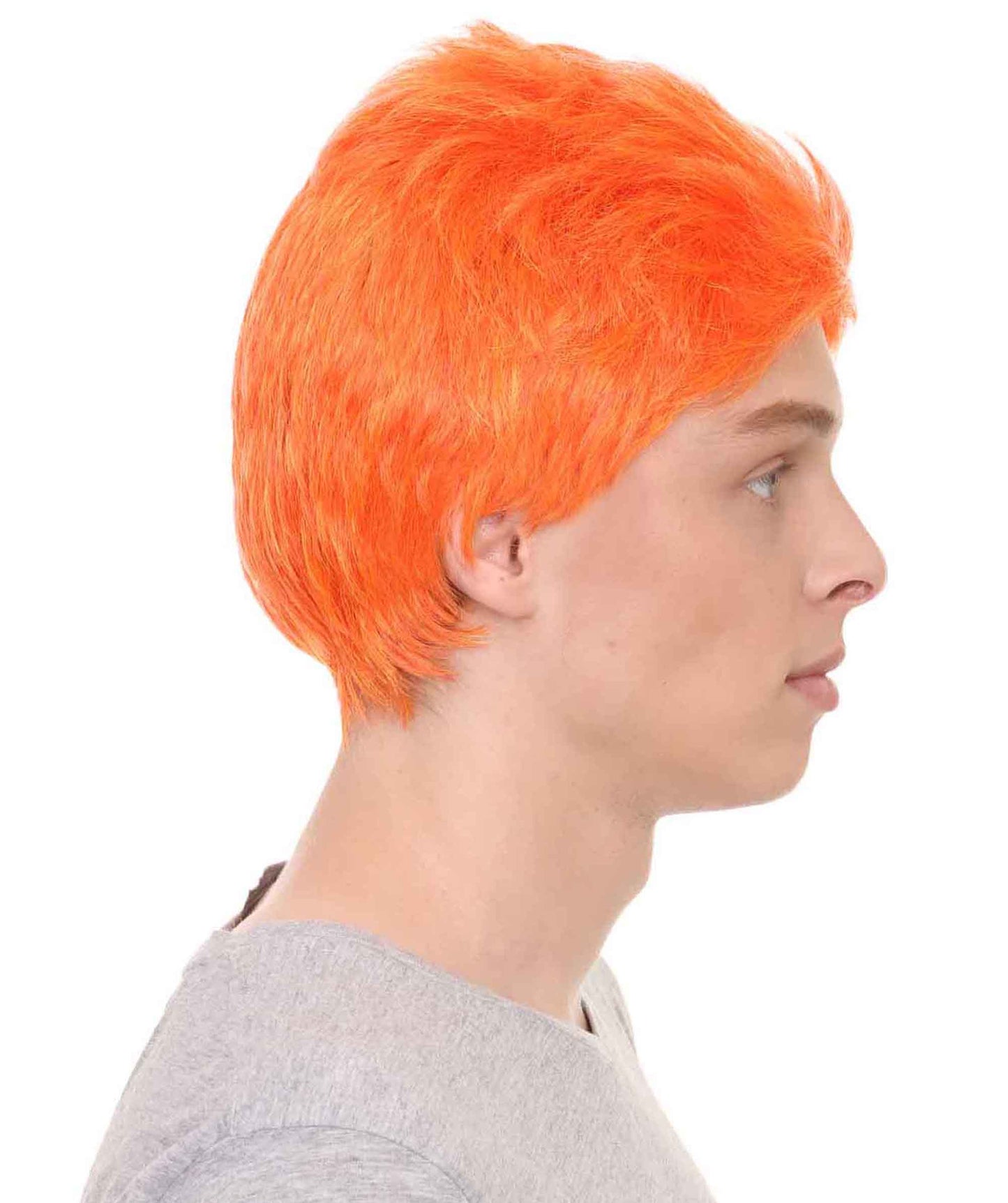 Light Orange Men Fancy Wig