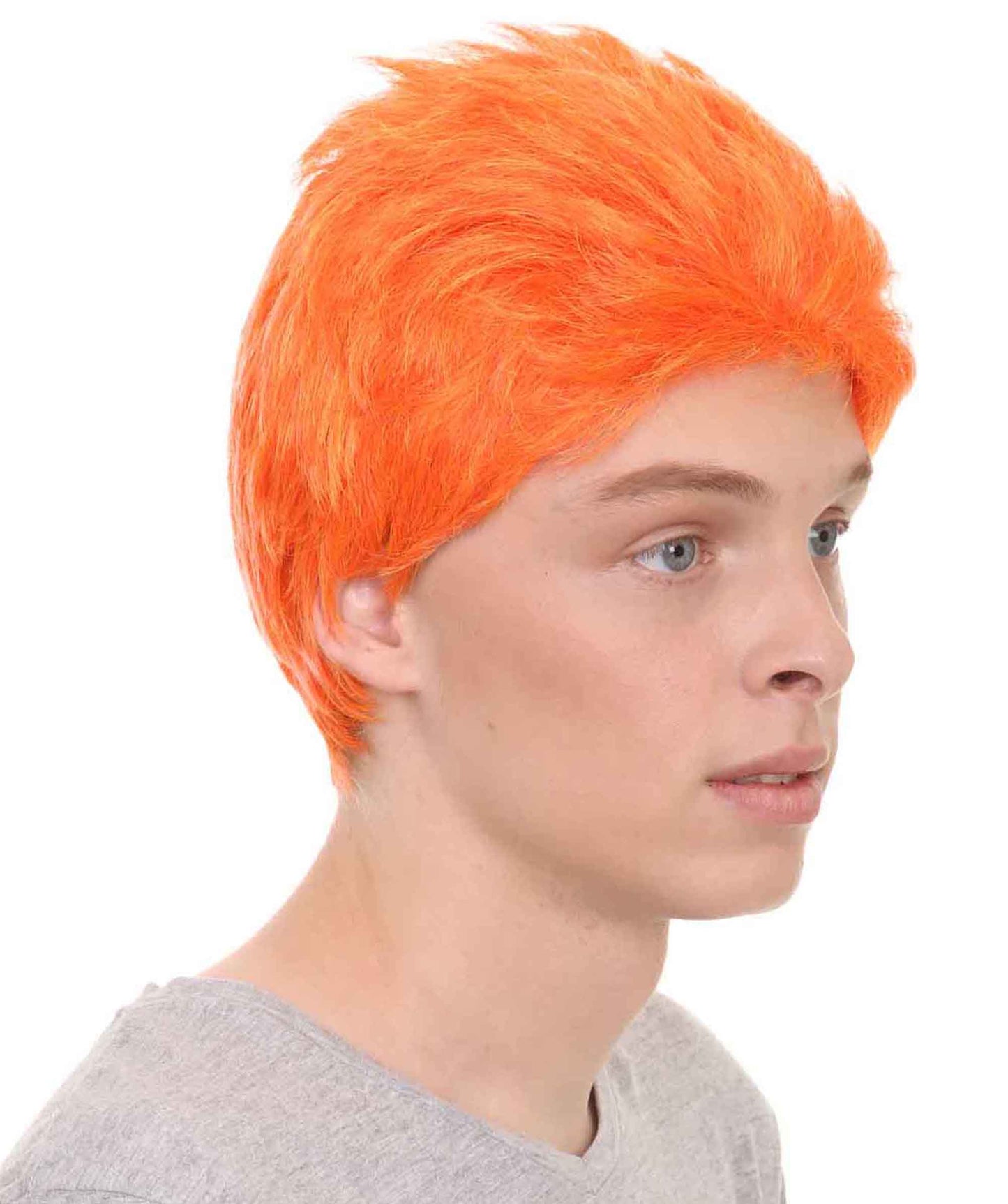 Light Orange Men Fancy Wig