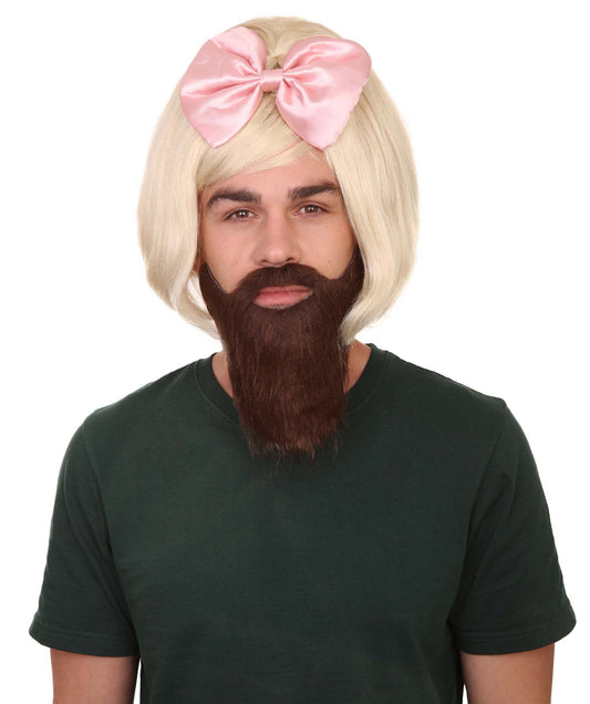 Epic Queen Unisex Wig and Mustache | Fancy  Wig