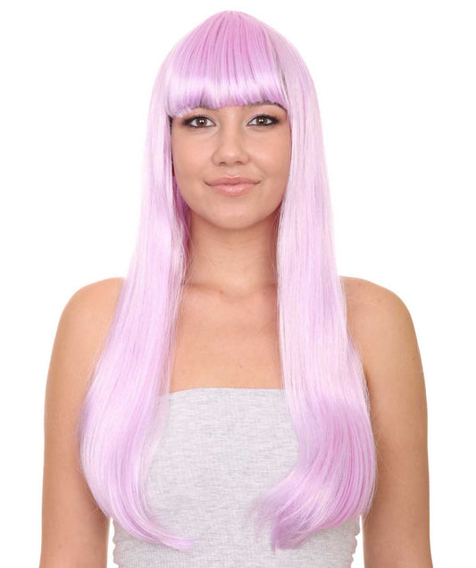 Lt. Purple Long Bob Womens Wig