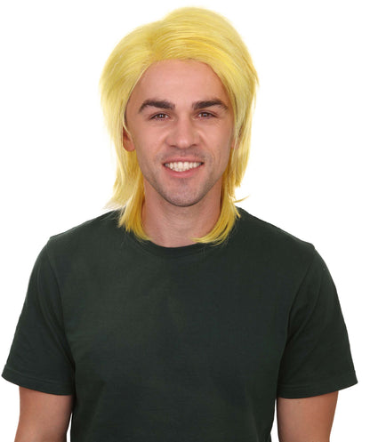 Tokyo Style Yellow Wig | Asian Halloween Wig | Premium Breathable Capless Cap