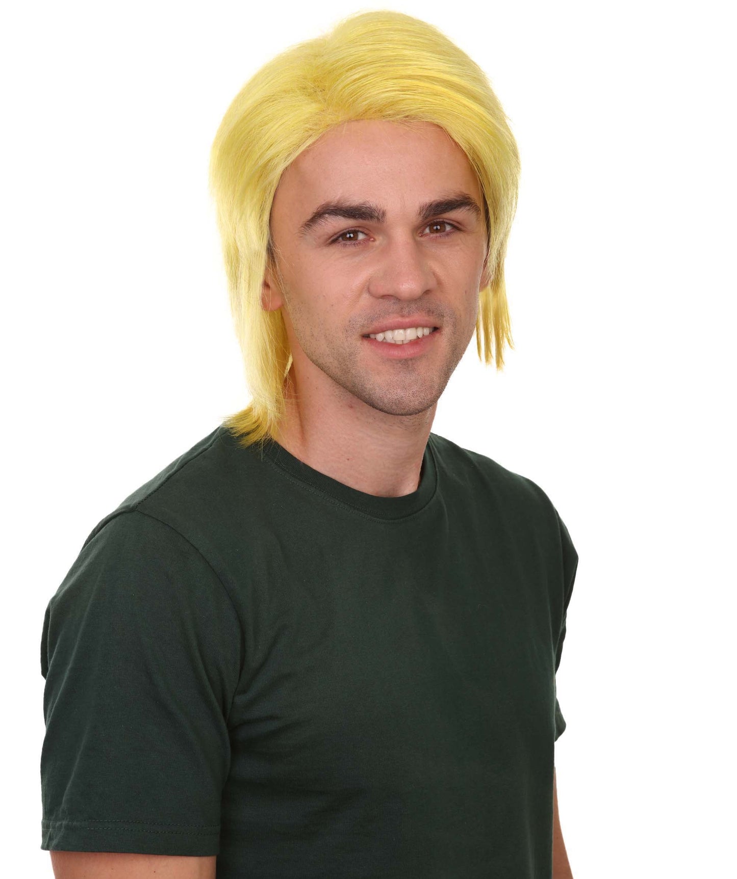 Tokyo Style Yellow Wig | Asian Halloween Wig | Premium Breathable Capless Cap