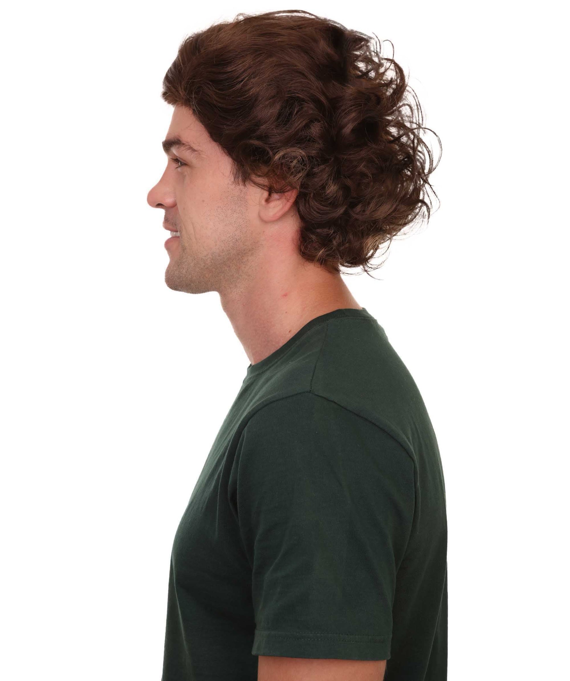 Men's Curly Brown Wig