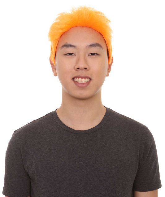 Orange Men Fancy Wig