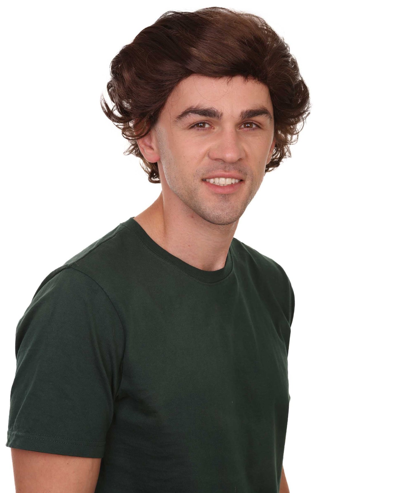 Men's Curly Brown Wig