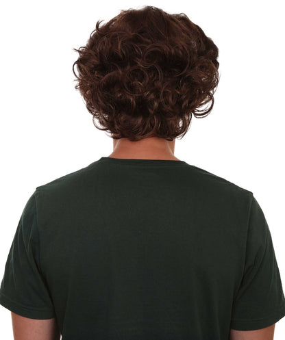 Men's Curly Brown Wig