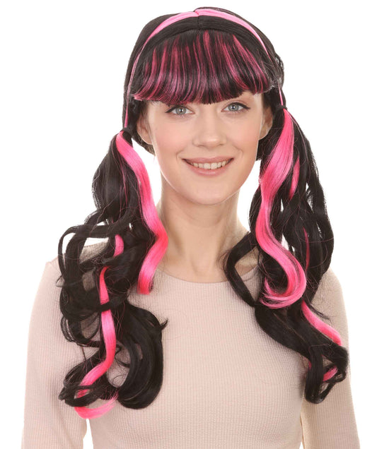 Dracula Ponytails Curly Wig