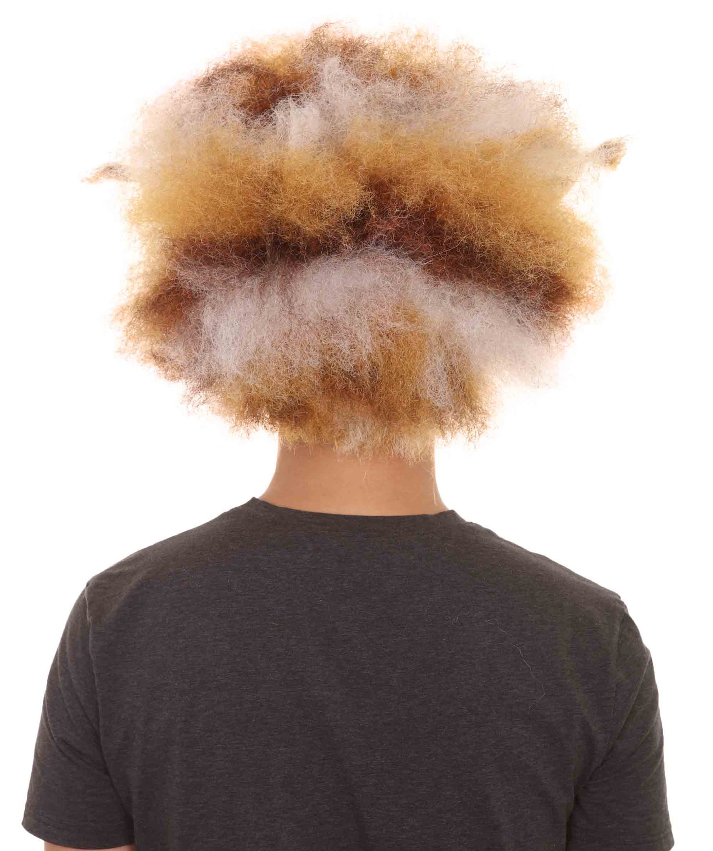 Brown & White Super Size Jumbo Wig