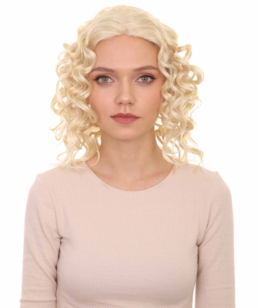 Bad Girl Curly Blonde Women's Wig
