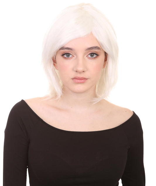 Short White Womens Wig