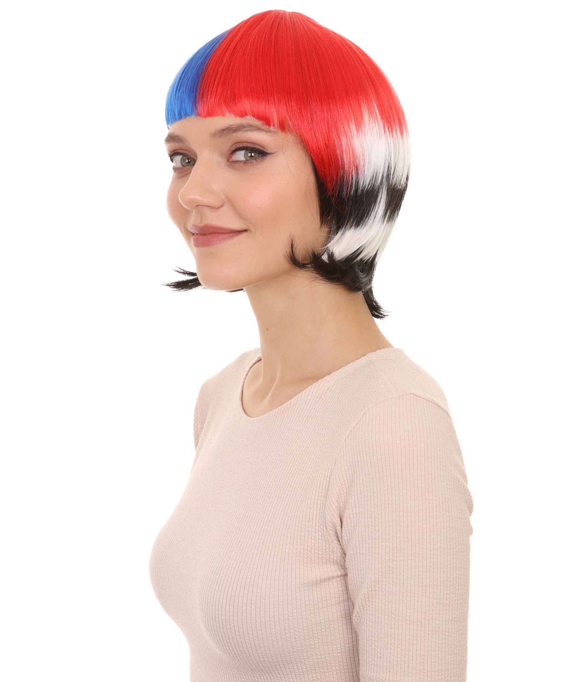 South Korean Flag Bob Wig