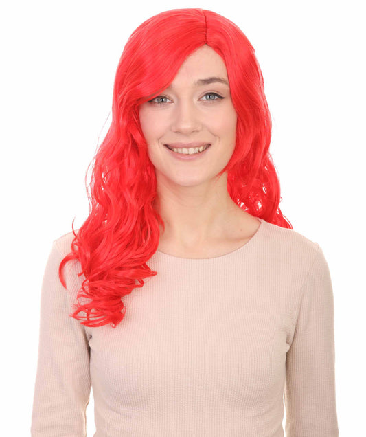 Red Curly  Mermaid Women's Wig