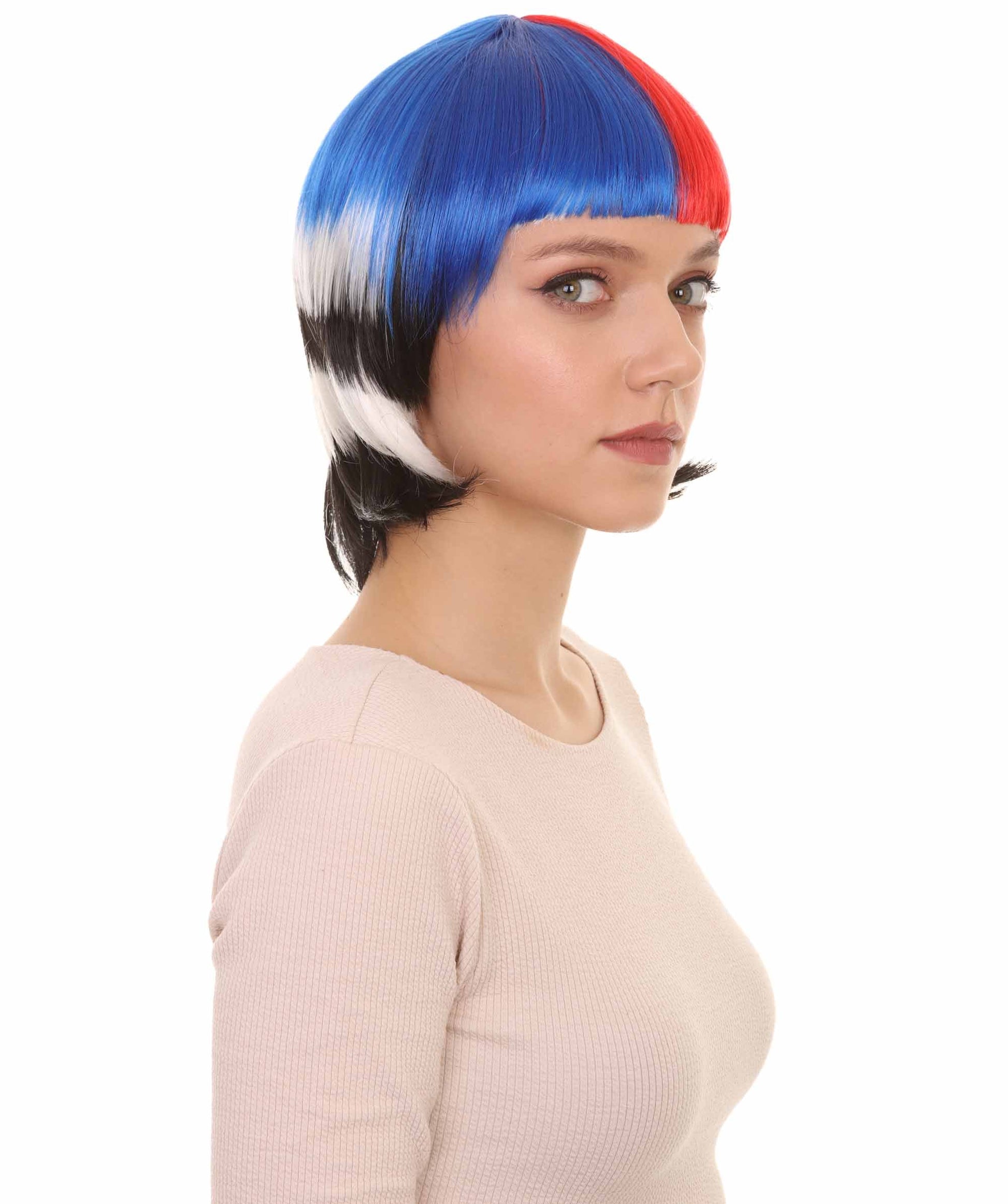 South Korean Flag Bob Wig