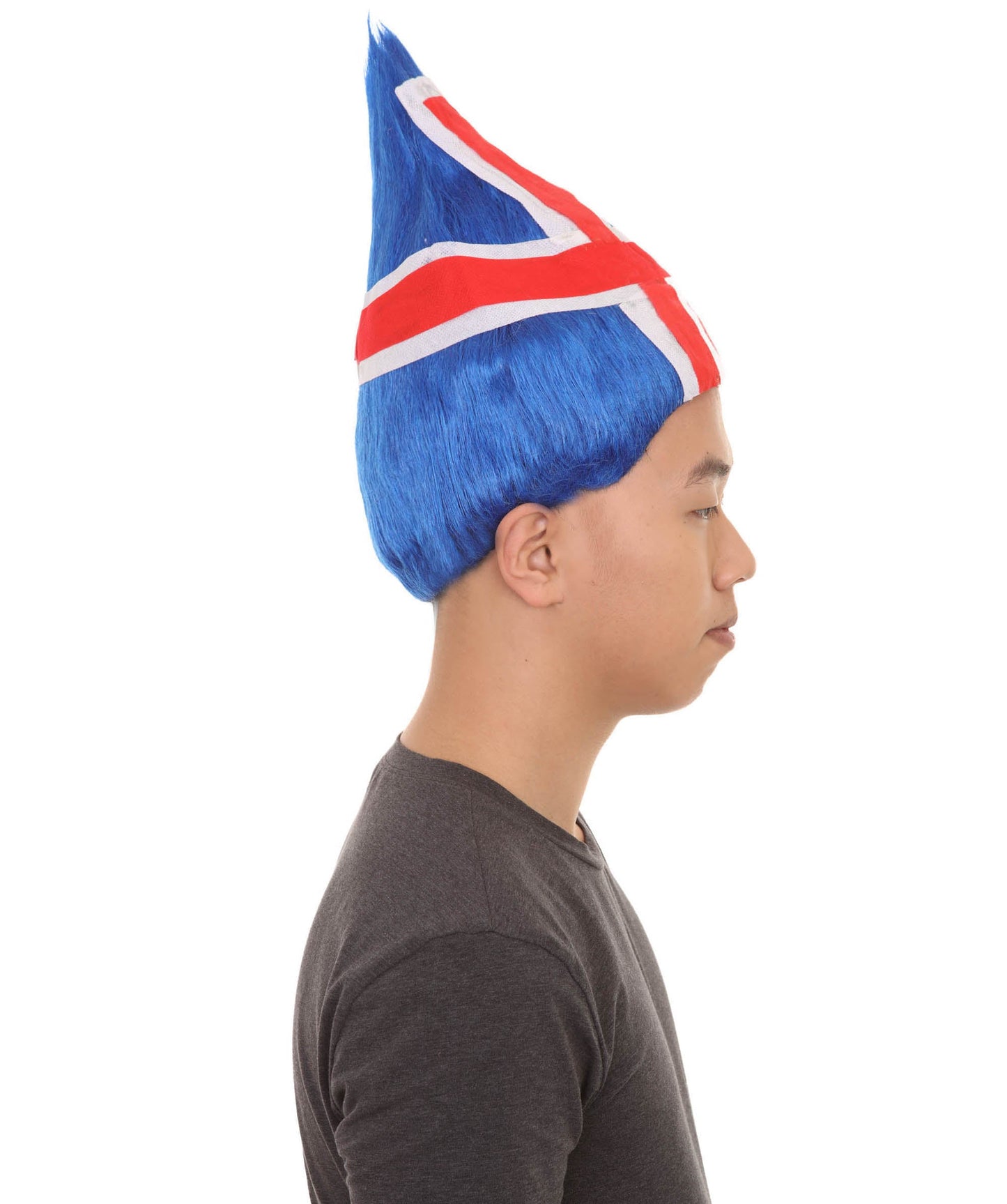 troll Iceland flag wig