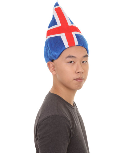 troll Iceland flag wig