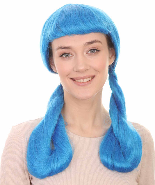 Blue Candy Cartoon Girl Wig