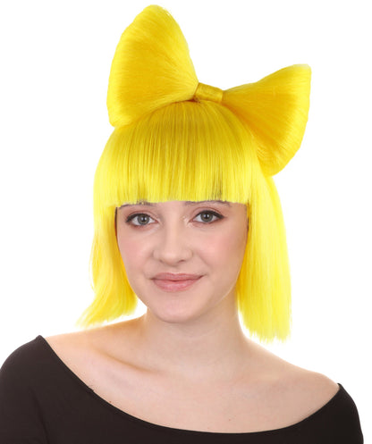 Yellow Women's Butterfly Bow Wigs