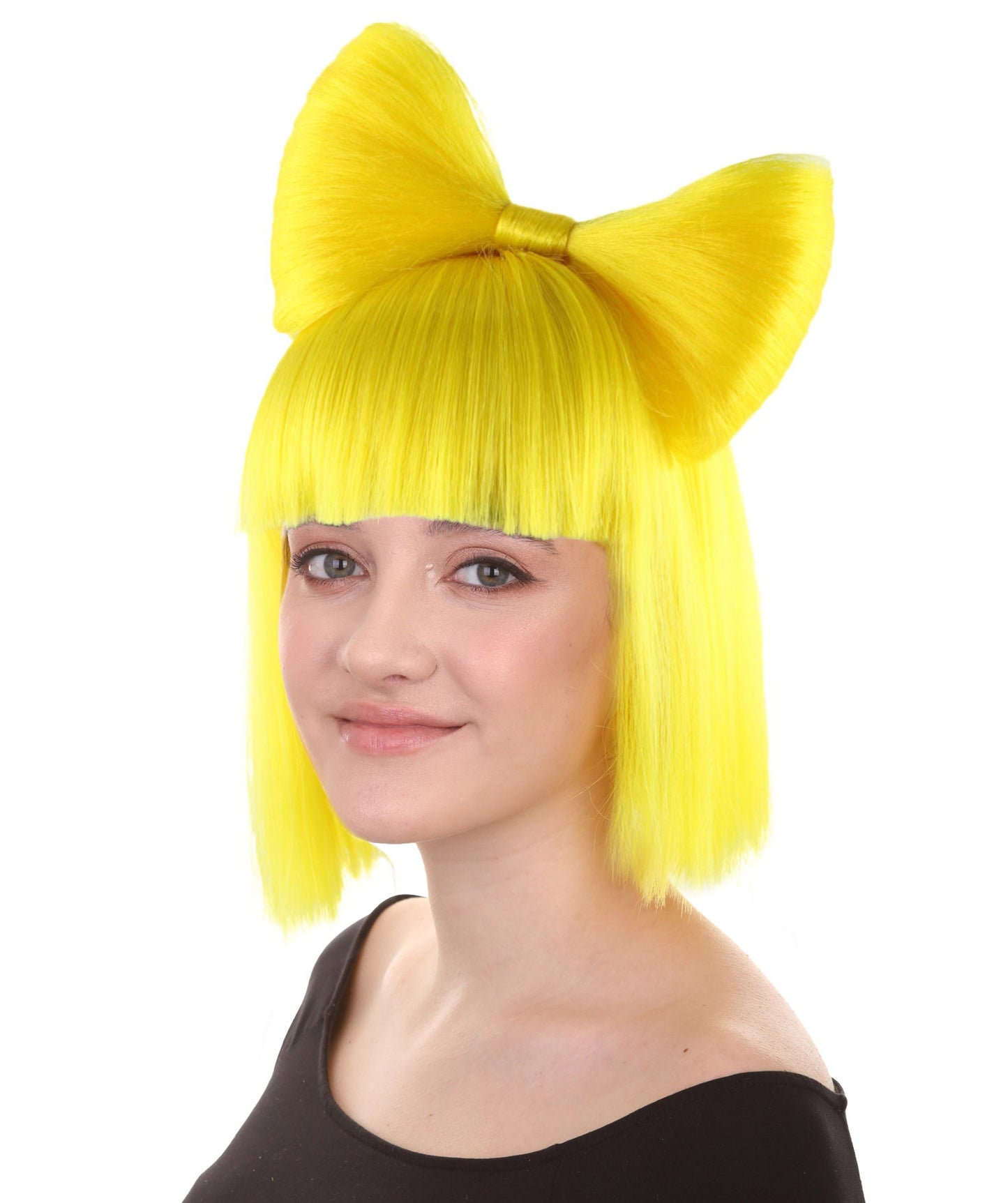 Yellow Women's Butterfly Bow Wigs