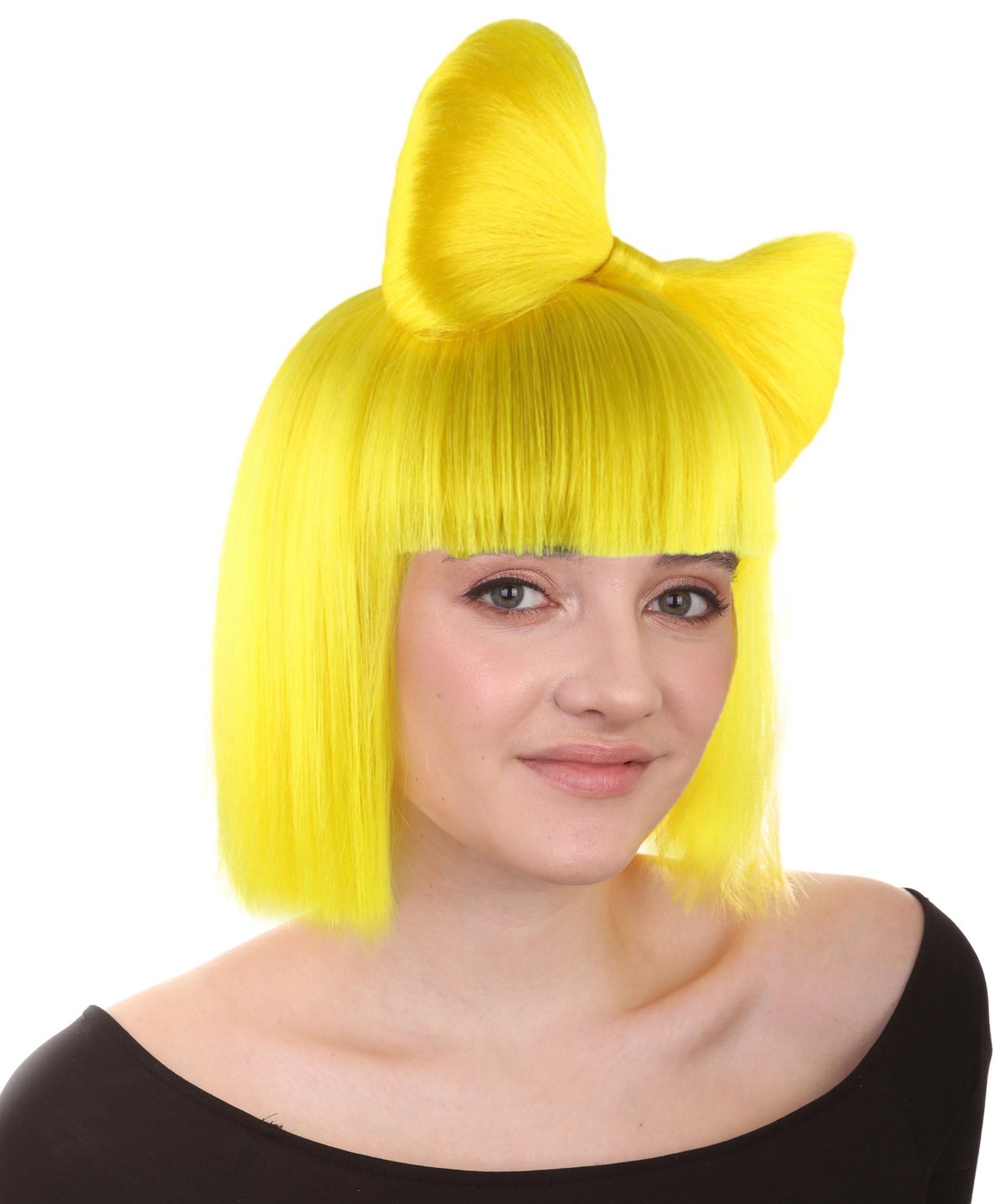 Yellow Women's Butterfly Bow Wigs