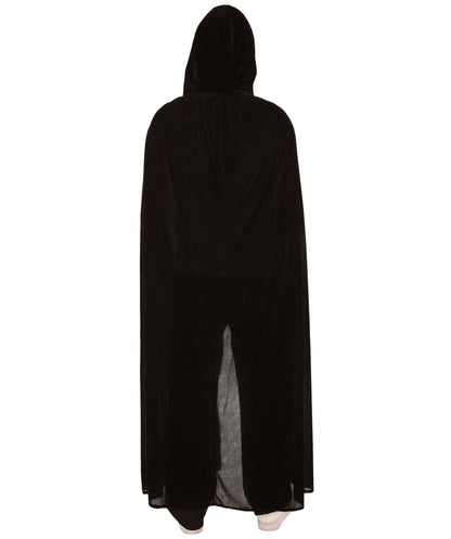 Men's Grim Reaper Hooded Cape Costume | Black Halloween Costume