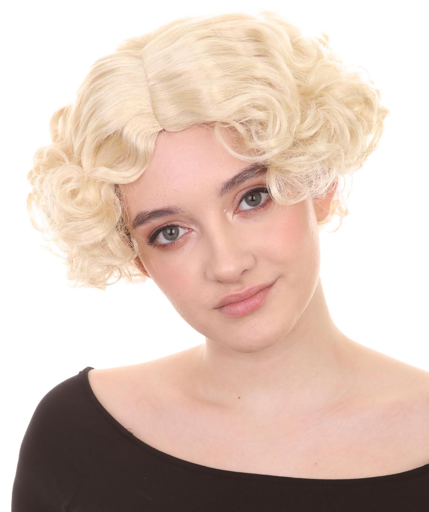 Sexy Womens Wig | Curly Blonde Short Celebrity Wig | Premium Breathable Capless Cap