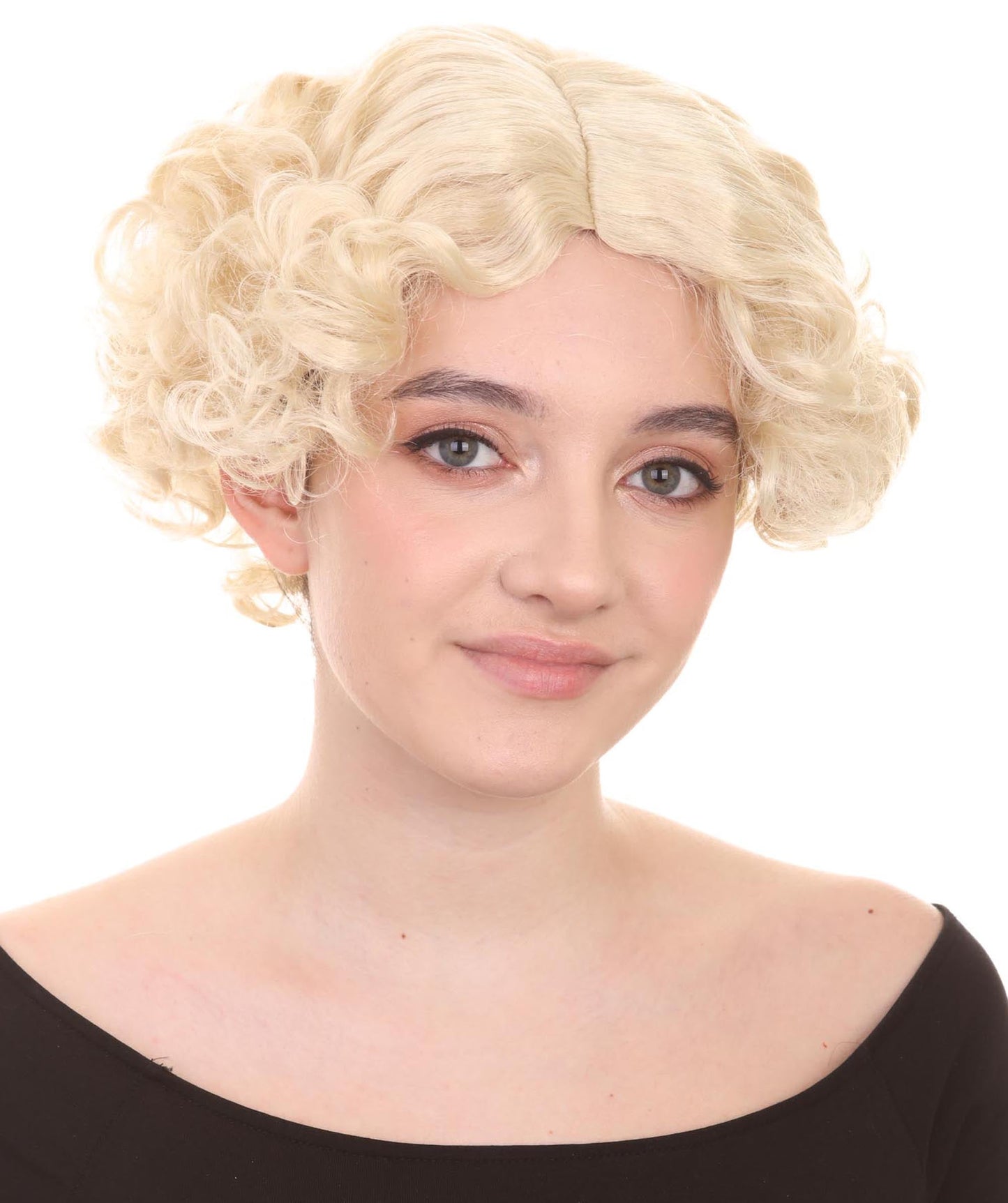 Sexy Womens Wig | Curly Blonde Short Celebrity Wig | Premium Breathable Capless Cap