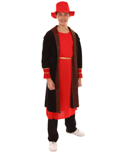 Men's Painter Artist Costume | Red Fancy Costume