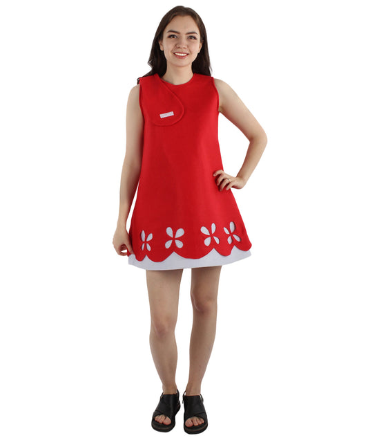 Women's Costume | Poppy Red Christmas Costume