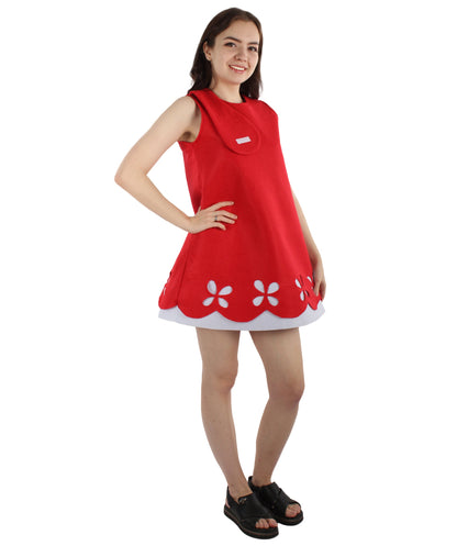 Women's Costume | Poppy Red Christmas Costume