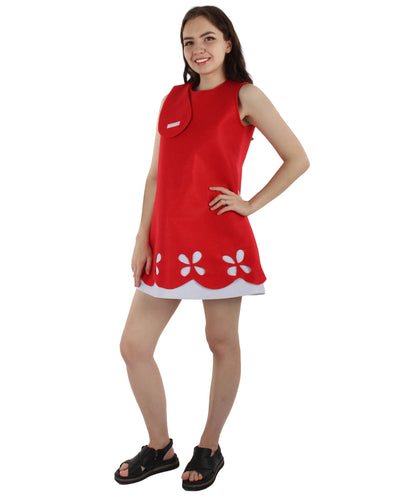 Women's Costume | Poppy Red Christmas Costume