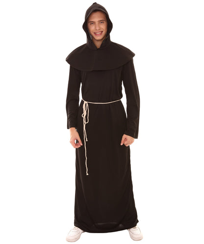 Men's Monk Robe Costume | Black Halloween Costumes