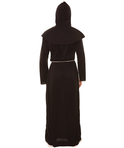 Men's Monk Robe Costume | Black Halloween Costumes