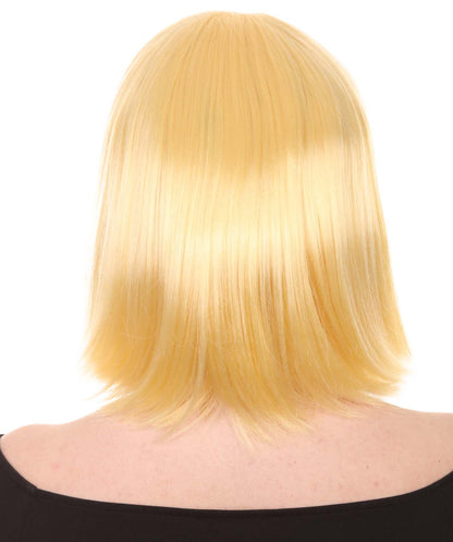 Womens Actress Wig | Blonde Medium Bob Wig | Premium Breathable Capless Cap