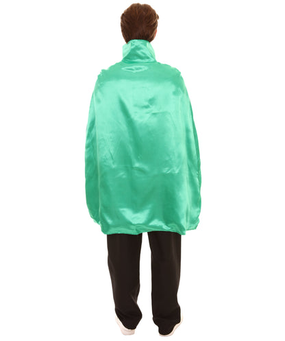 Green/Black Reversible Vampire Cape Costume